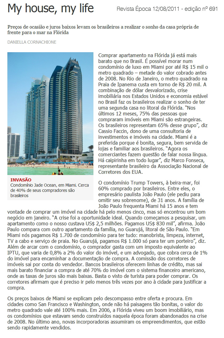 Clique para ver a mat�ria no website da Revista &Eacute;poca