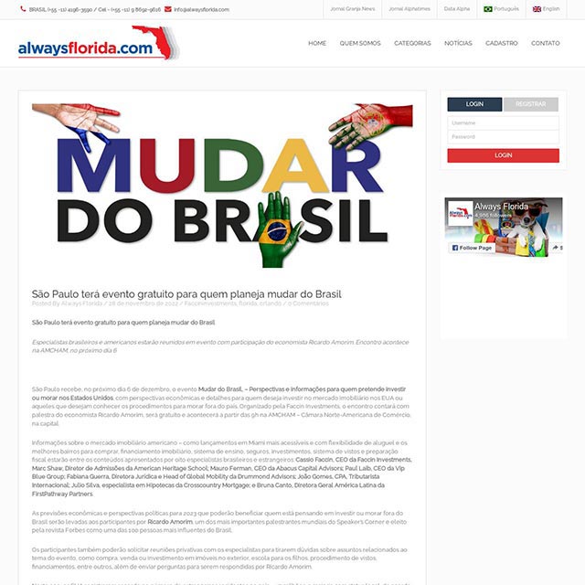 São Paulo terá evento gratuito para quem planeja mudar do Brasil