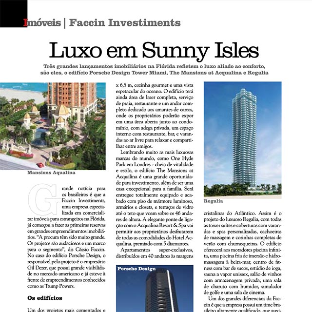 Luxo em Sunny Isles