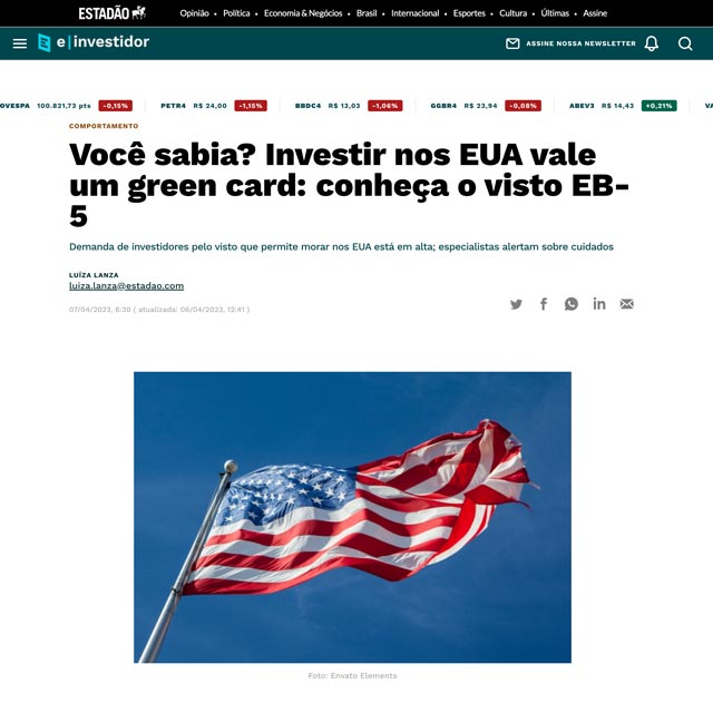 Você sabia? Investir nos EUA vale um green card: conheça o visto EB-5